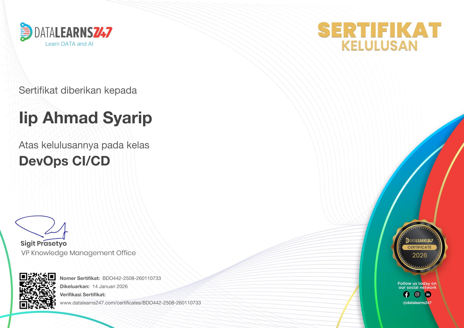 Certificate Image